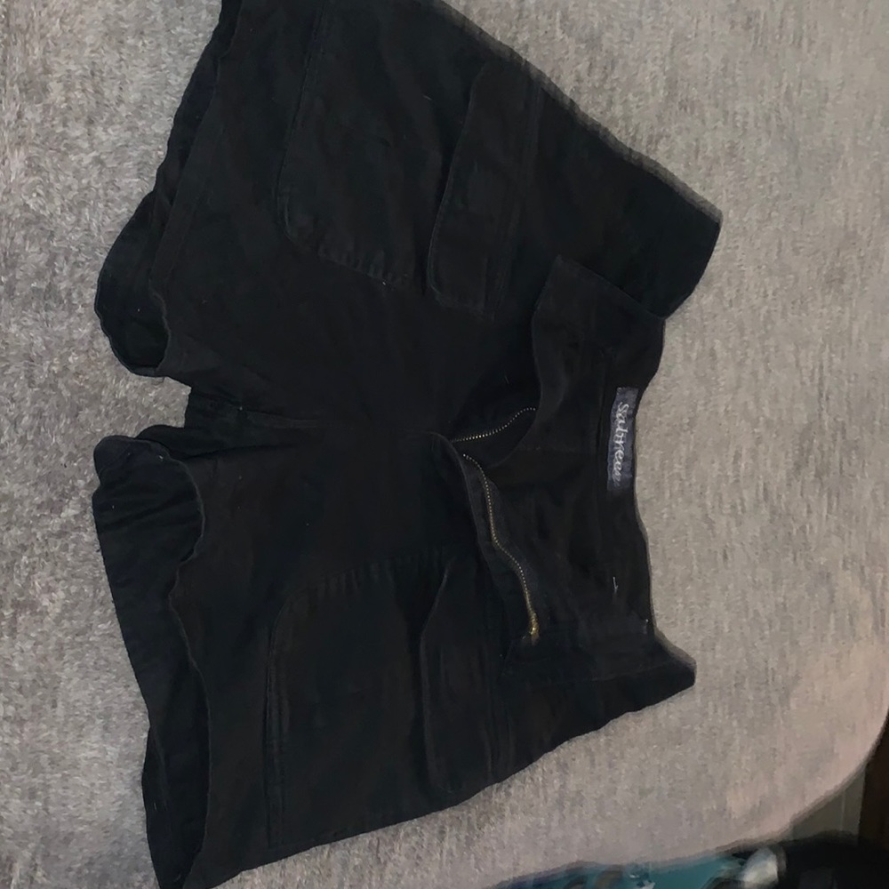 Black Cargo Shorts